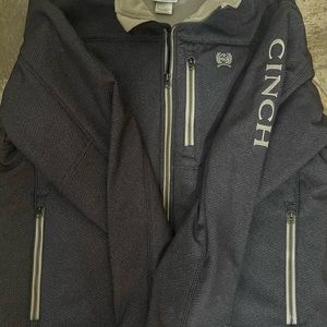 Cinch Black Jacket with Logo